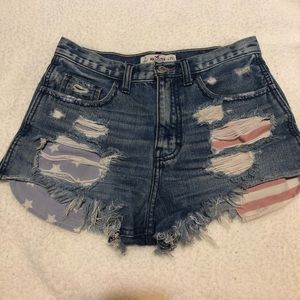 Hollister Shorts size 1, American Flag Pockets